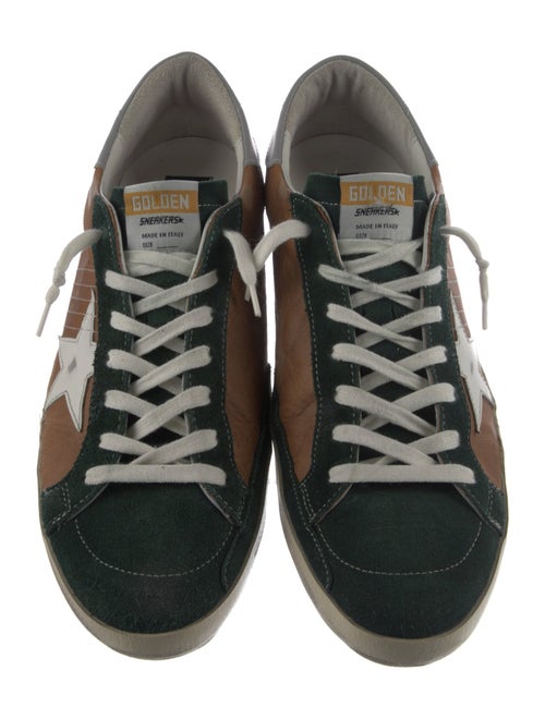 Golden Goose Leather Distressed Accents Sneakers