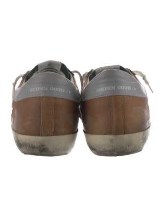 Golden Goose Leather Distressed Accents Sneakers