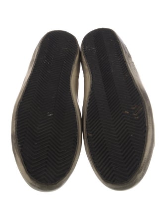 Golden Goose Leather Distressed Accents Sneakers