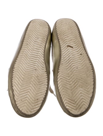 Golden Goose Leather Colorblock Pattern Sneakers