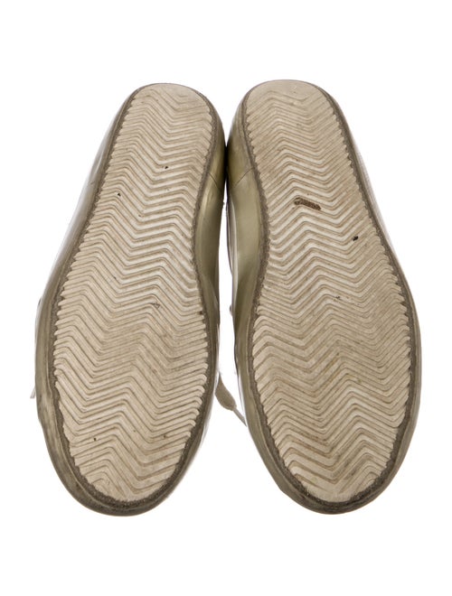 Golden Goose Leather Colorblock Pattern Sneakers