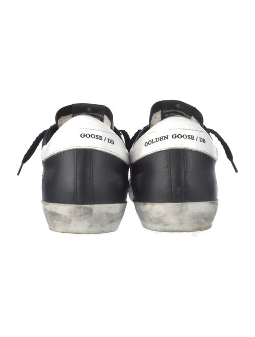 Golden Goose Leather Graphic Print Sneakers