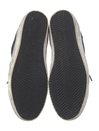 Golden Goose Leather Graphic Print Sneakers