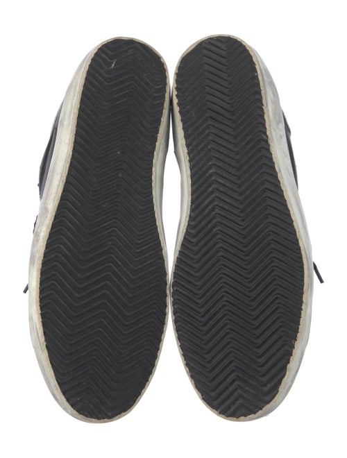 Golden Goose Leather Graphic Print Sneakers