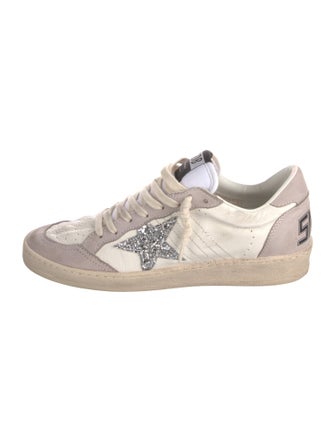 Golden Goose Leather Colorblock Pattern Sneakers