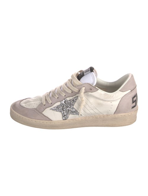 Golden Goose Leather Colorblock Pattern Sneakers