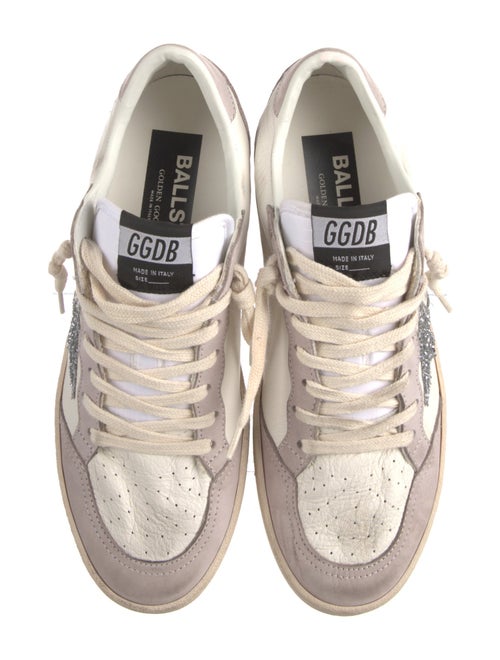 Golden Goose Leather Colorblock Pattern Sneakers