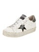 Golden Goose Leather Glitter Accents Sneakers