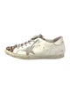 Golden Goose Leather Printed Sneakers