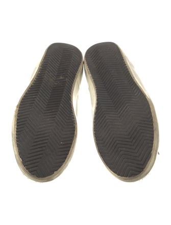 Golden Goose Leather Printed Sneakers