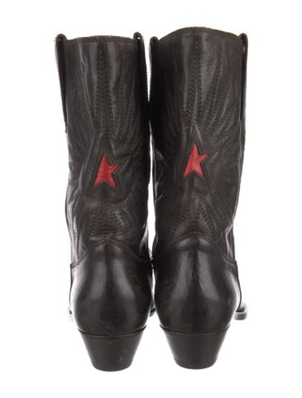 Golden Goose Leather Western Boots