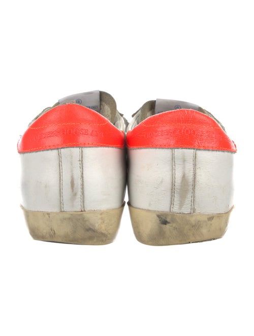 Golden Goose Leather Printed Sneakers