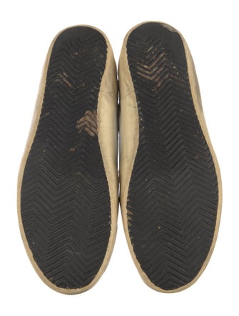 Golden Goose Leather Printed Sneakers