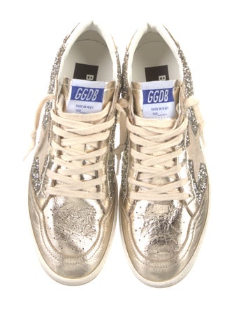 Golden Goose Glitter Colorblock Pattern Sneakers