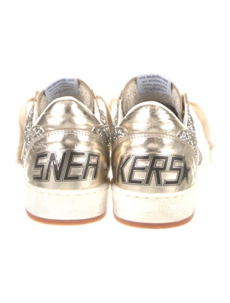 Golden Goose Glitter Colorblock Pattern Sneakers
