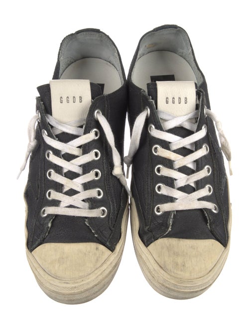Golden Goose Leather Distressed Accents Sneakers