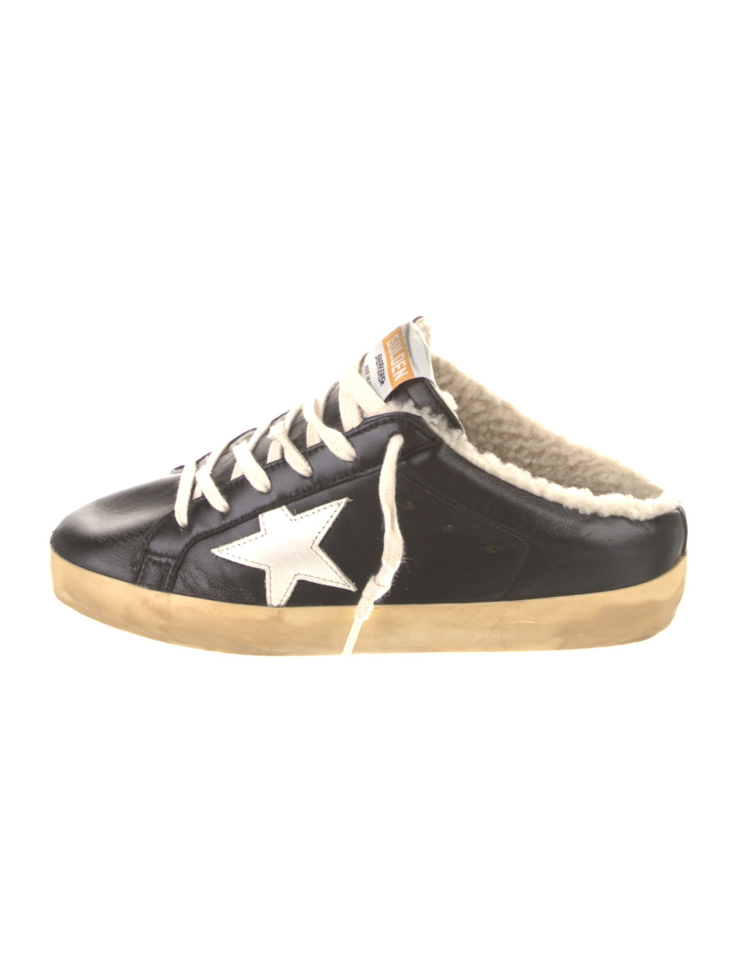 Golden Goose Leather Distressed Accents Sneakers