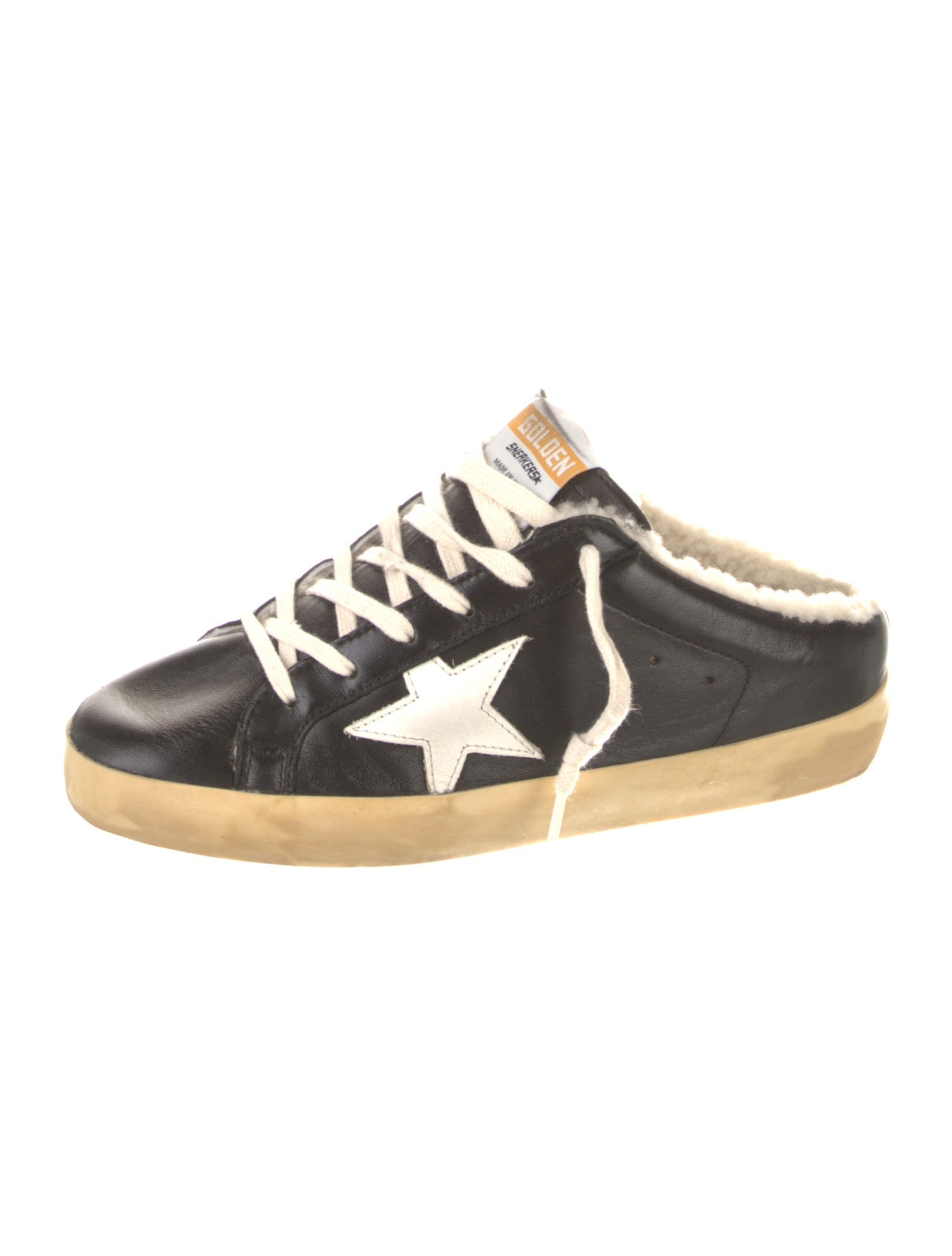 Golden Goose Leather Distressed Accents Sneakers