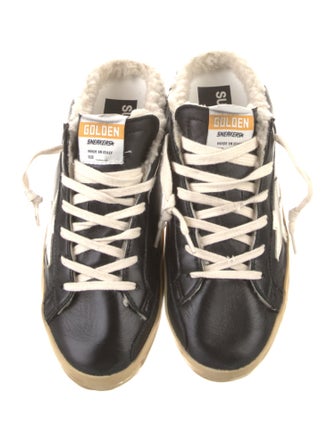 Golden Goose Leather Distressed Accents Sneakers