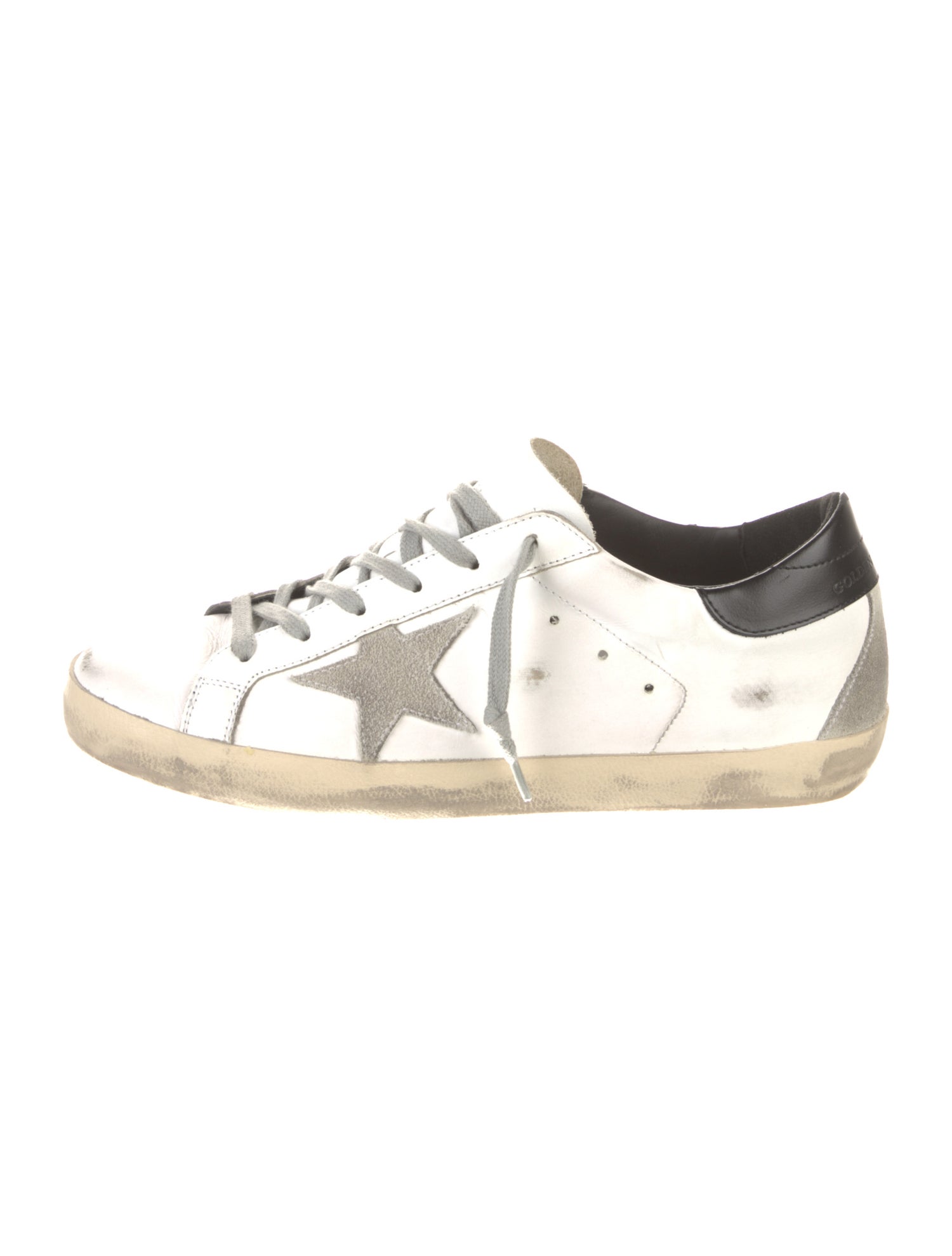 Golden Goose Leather Distressed Accents Sneakers