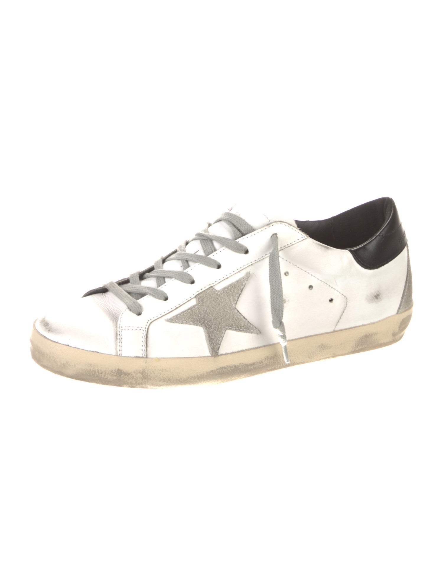 Golden Goose Leather Distressed Accents Sneakers