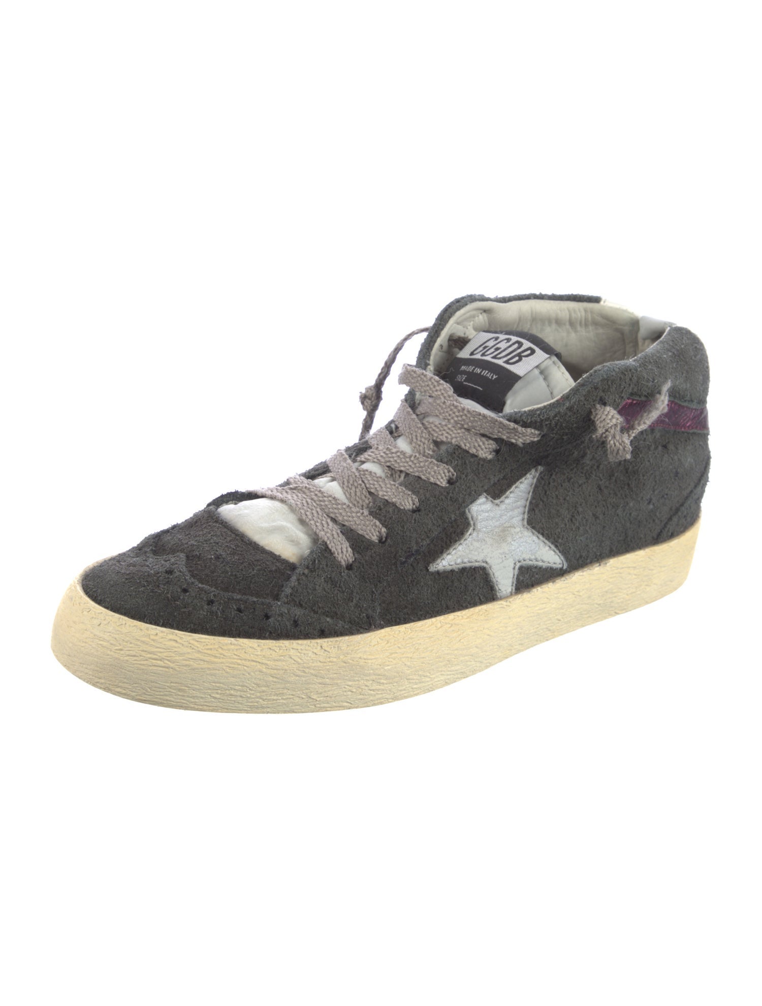Golden Goose Suede Distressed Accents Sneakers