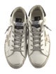 Golden Goose Leather Colorblock Pattern Sneakers