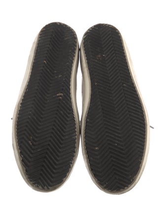 Golden Goose Leather Colorblock Pattern Sneakers