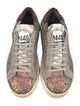 P448 Glitter Colorblock Pattern Sneakers