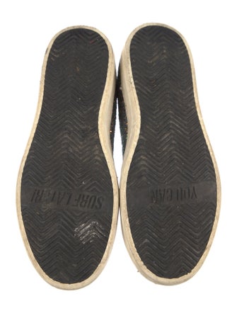 P448 Glitter Colorblock Pattern Sneakers