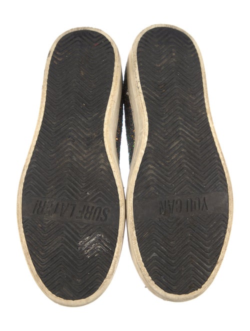 P448 Glitter Colorblock Pattern Sneakers