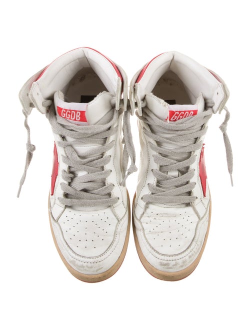 Golden Goose Leather Distressed Accents Sneakers
