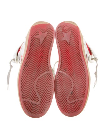 Golden Goose Leather Distressed Accents Sneakers