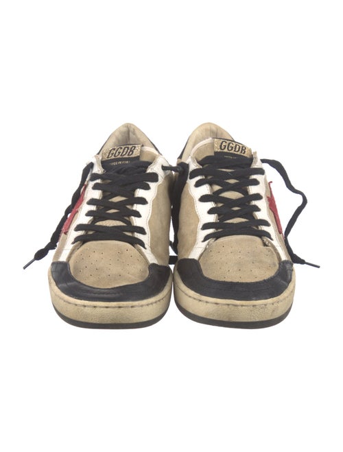 Golden Goose Suede Colorblock Pattern Sneakers