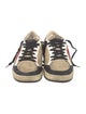 Golden Goose Suede Colorblock Pattern Sneakers