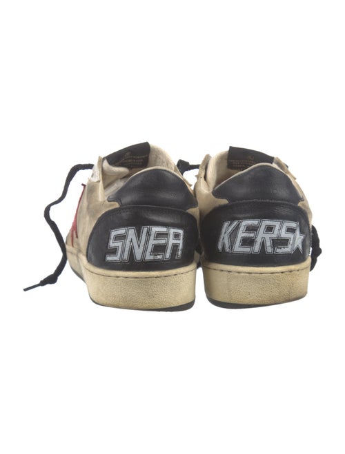 Golden Goose Suede Colorblock Pattern Sneakers