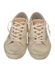 Golden Goose Leather Printed Sneakers