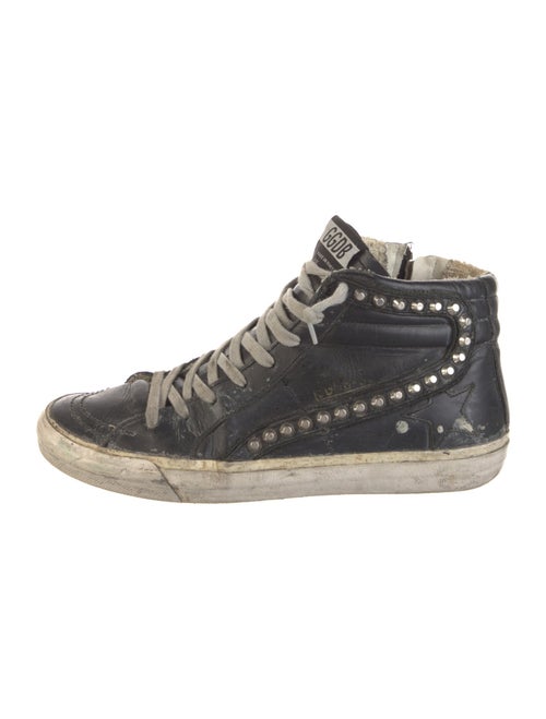 Golden Goose Leather Distressed Accents Sneakers