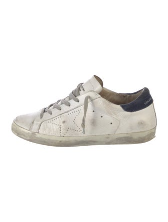 Golden Goose Leather Distressed Accents Sneakers