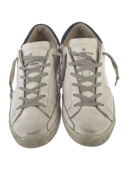 Golden Goose Leather Distressed Accents Sneakers