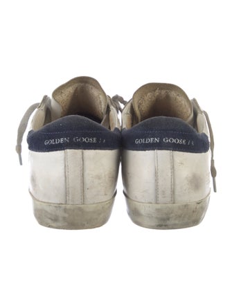 Golden Goose Leather Distressed Accents Sneakers