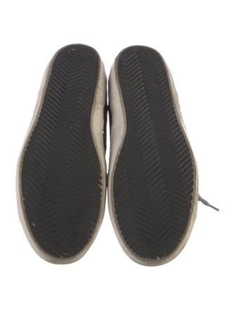 Golden Goose Leather Printed Sneakers