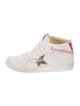 Golden Goose Leather Colorblock Pattern Sneakers