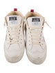 Golden Goose Leather Colorblock Pattern Sneakers