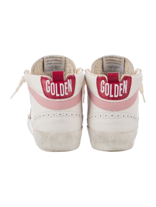 Golden Goose Leather Colorblock Pattern Sneakers