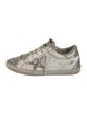 Golden Goose Leather Colorblock Pattern Sneakers