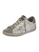 Golden Goose Leather Colorblock Pattern Sneakers