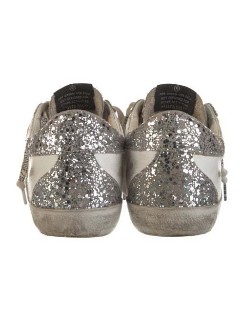 Golden Goose Leather Colorblock Pattern Sneakers