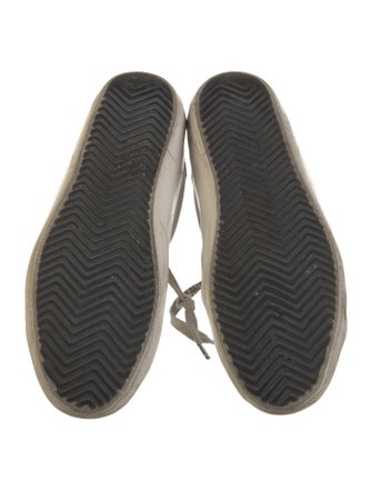 Golden Goose Leather Colorblock Pattern Sneakers