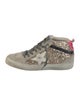 Golden Goose Suede Animal Print Sneakers
